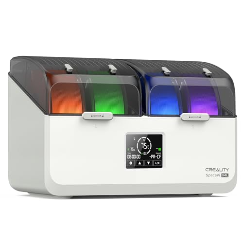 Image of Official Creality Space Pi X4 Lite Filament Dryer, 4 Spools Filament Dry Box with Dual-Chamber Heated Storage, Max 75℃ Temerature, Independent Temperature Control for PLA, PETG, ABS, TPU, Nylon, ASA