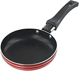 BUSSNISS - Sartén para huevos, minicarina, sartén antiadherente de acero inoxidable con asa, olla antiadherente resistente al calor, sartén portátil para estufa de inducción de gas