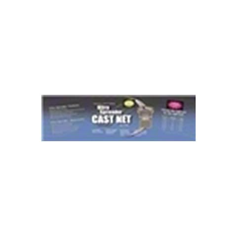 FITEC GS1000 Super Spreader Cast Net,Clear,6' Radius,3/8" mesh,1 Lb Lead WTS Cover