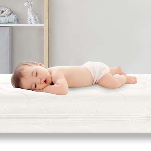 Dual-Sided Organic Toddler Mattress with Washable Cover