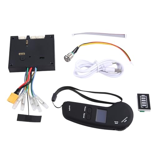 Jrpzcv Kits de Motor de Cubo de MonopatíN EléCtrico de Doble TraccióN ESC y Tablero de Control Remoto de MonopatíN EléCtrico Longboard (Control A)