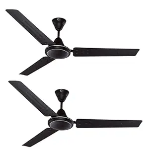CG Tulipair | 1200mm Ceiling Fan | BEE 1 Star | High Speed Fan | Economy Classic Fan | Energy saving | Long Durability | 2 Year Product Warranty | (Pack of 2 - Smoke Brown)