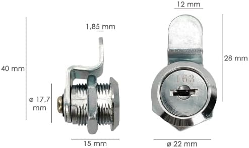 Wolfpack Linea Profesional 03081237 SATURNIA Replacement Lock for Palace Mailbox, Multi-Colour