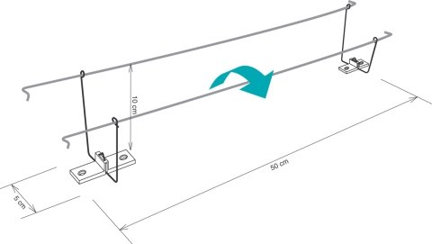 Cable anti pigeon double ligne DT Bird 2 longueur 50m anti volatile