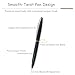 YEEMO Mini Metal Ballpoint Pen Set – 3 Compact Pocket Pens with Leather Pouch & 3 Refills, 0.7mm Black Ink Smooth Writing, Slim Vintage Pens for Business, Travel & Gift