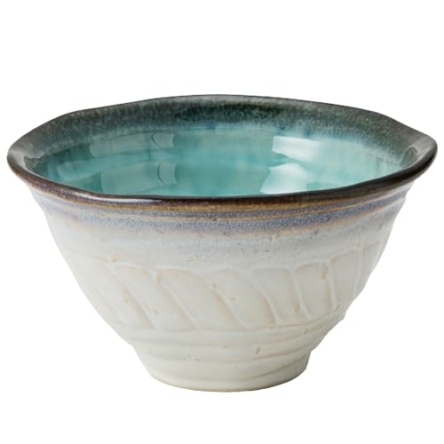 TAMAKI KANADE 丼 特大 青 電子レンジ対応 丸利玉樹利喜蔵商店 小鉢 ボウル 陶器 美濃焼 和食用 20.5×21.5×高さ12cm T-962329