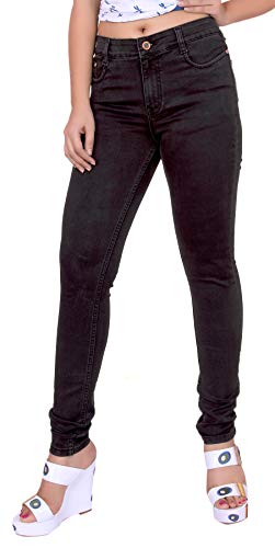 Image of FCK-3 Stretchable Denim Pencil Fit Regular Fit High Waist Jeans for Women