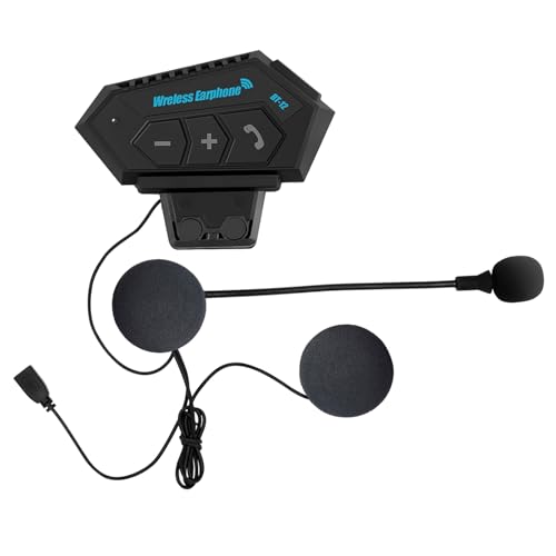 LYANGET Motorcycle Helmet Headset Stereo Bluetooth Earphone Wireless Handsfree Mic Headphones Music Player for Motorbike Rider