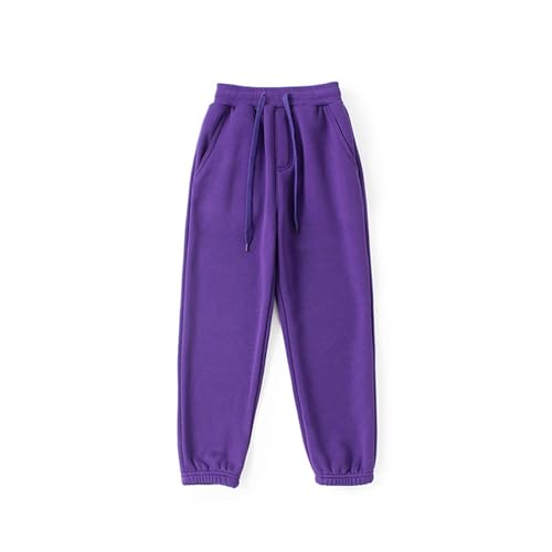 Fleece Sweatpants for Boys Girls Kids Unisex Basic Solid Jogger Pants Drawstring Casual Warm Sweat Pants with Pockets2