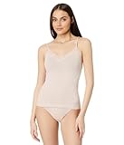 Only Hearts Women's Organic Cotton Lace Trimmed Camisole, Bone, Small