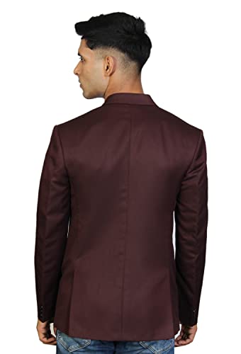 Image of Men's Casual Slim One Button Solid Blazer