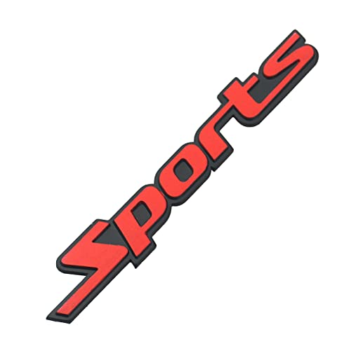 Image of 1x Metal Sport Racing Trunk Tailgate Emblem Car Auto Badge Decal Sticker (Red)