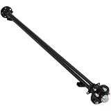 RV Murts Trailer Axle Kit 3500 lbs with 5 Lug on 4.5 Hubs, 73" Hubface - 58" Spring Center, Cargo Trailer Parts Outlet, Leaf Spring Tandem Suspension, U Bolt, Hanger, Shackle for Boat Trailer, RV.