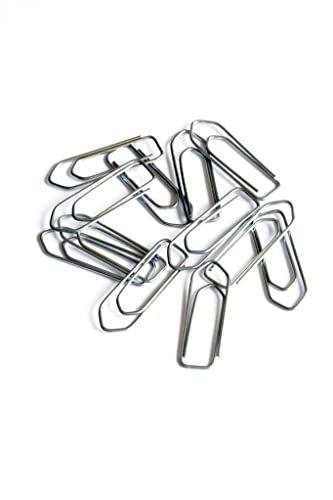 Alevar Lot de 100 trombones en acier, clips format 33 mm n° 4, clip moyen de bureau