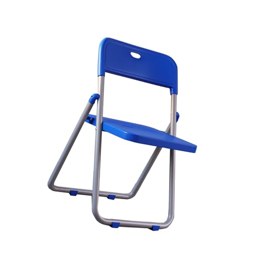 HUPQCVX Silla Plegable Roja, Sencilla, Fácil De Limpiar, Adecuada For Uso Doméstico, Oficina, Entrenamiento Y Uso Al Aire Libre; Silla De Plastico.(Blue)