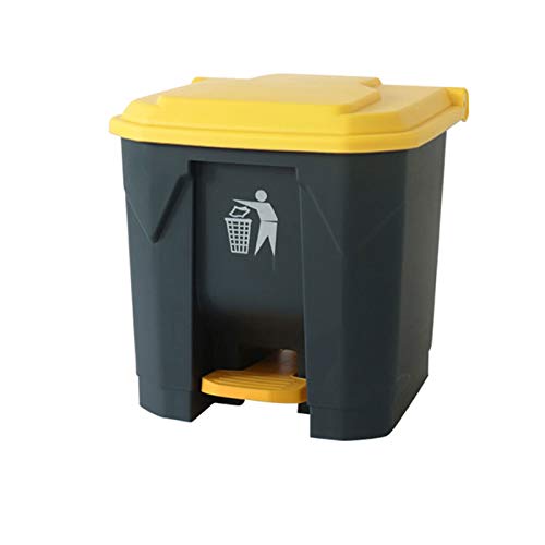 Recyclage a Domicile 30L / 50L / 80L / 100L poubelle de poubelle avec couvercle de grande capacité de la capacité de la puissance de la pédale pour une utilisation extérieure/intérieure Poubelles a