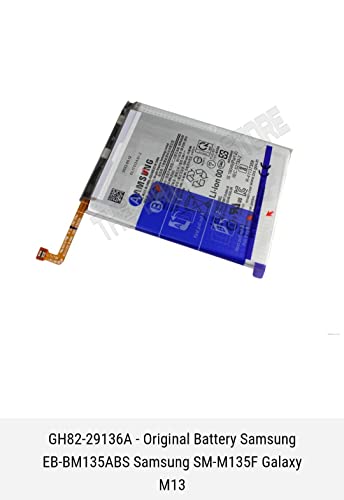 Image of THE BATTERY STORE Orignal battery EB-BM135ABS FOR SAMSUNG Galaxy M13 M135F Battery EB-BM135ABS GH82-29136A BATTERY NEW HOT BATTERY WITH 3 MONTHS WARREANTY AND HIGH CAPACITY BATTERTY BACKUP BATTERY ( FOR SAMSUNG Galaxy M13 M135F )