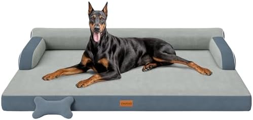 CWAWZ XXL Orthopedic Dog Bed, Big Dog Bed for Large Dogs, Dual-Si...