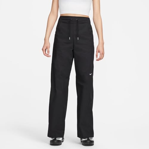 Nike Sportswear Essentials Women's Woven High-Rise Pants (Black/White, FB8284-010) Size Large2