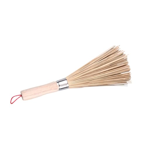 PRETYZOOM 3 Cepillos De Limpieza para Wok para Uso En La Cocina Cepillos De Limpieza para Uso Doméstico Aparatos De Limpieza Cepillo para Lavavajillas Cepillo De Limpieza De Bambú