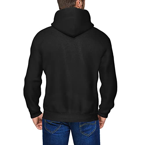 Mask Bitcoin Chain Crypto Money Coin Blockchain Hoodies for Men's Zipper Hooded Sweatshirt Black - Image 8