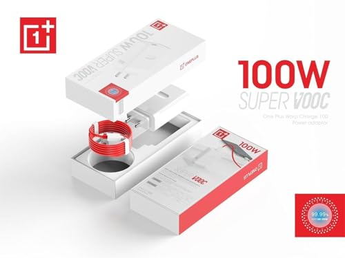 Image of ZORAIZ ORIGINAL 100W Super Vooc Fast USB Type C Charger Compatible with All OnePlus Devices, White