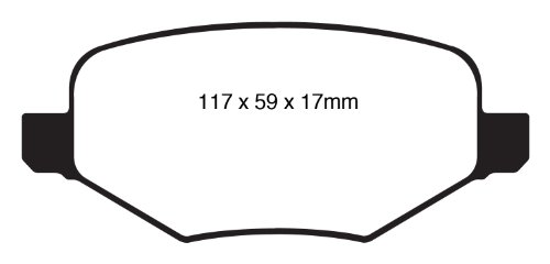 Image of EBC Brakes UD1377 Ultimax OEM Replacement Brake pad