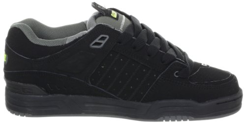 Image of Globe Mens Fusion Skate Shoes, Black /Charcoal /Lime, 6.5 M US