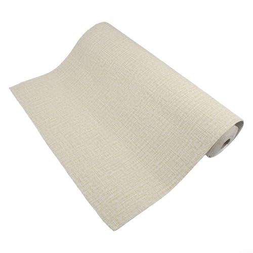 MoSundi Carta da parati resistente all'umidità per superfici piane, isolamento termico e design a prova di rumore (giallo beige)
