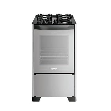 Fogão 4 bocas Dako Magister Style com Mesa de Vidro e Mega Chama - Bivolt