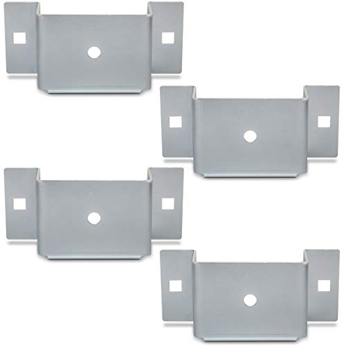Dog River Tools Utility Trailer Stake Pocket With Bottom For Flat Beds And Trucks - Bolt On, 2X4, Zinc Coated (4 Pack) #TOP1