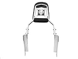 KnightMotor Chrome Skull Detachable Backrest Sissy Bar Seat for 2001-2008 Honda Shadow Spirit 750
