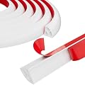 196inch Flexible Quarter Round Molding,Bendable Peel and Stick Trim Molding for Floor Tub,Double-Sided Self Adhesive Flexible Shoe Molding Trim for Corner,Stair Edge,Bathroom Kitchen Countertop