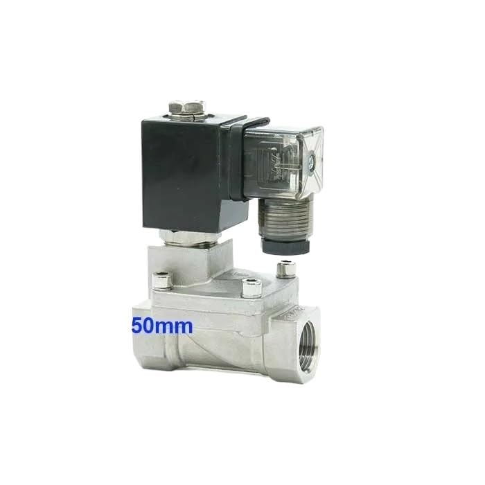 Solénoïde pilote pneumatique SPX-50 en acier inoxydable G2 DC 12V 2 voies