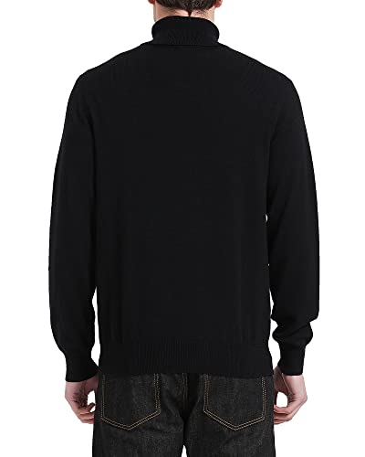 Kallspin Men's Turtle Neck Sweaters Wool Blended Lightweight Long Sleeve High Neck Pullovers2