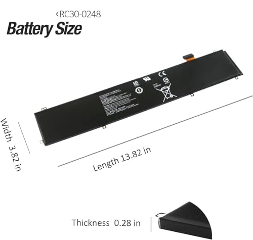 Image of Wefly RC30-0248 Laptop Battery Compatible for Razer Blade 15 Advanced 2018 2019(i7-8750H) RZ09-02385 /02386 /02486 RZ09-02886 /02887 /02888 RZ09-03017 /03018 RZ09-03135 RZ09-03137 /03138 Laptop Battery