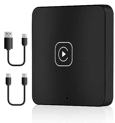 CAMECHO Wireless CarPlay Adapter for All Factory Wired CarPlay, Apple Carplay Wireless Dongle, Carplay Wireless Adapter for iPhone, 5Ghz WiFi, Plug & Play, Auto Connect, Carplay Box