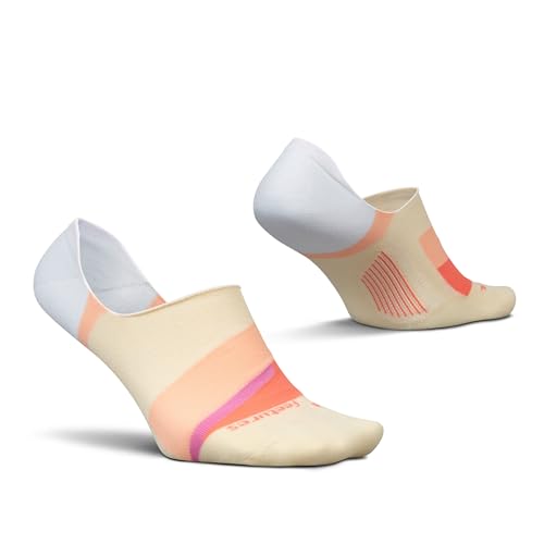 Image of Feetures Everyday Light Cushion Invisible Sock for Men - Anti-Slip Sock Liner with Targeted Compression - (1 Pair)