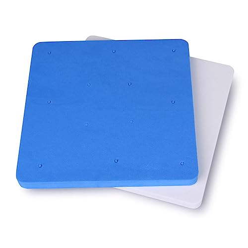 2Pcs Square Fondant Foam Pad 12 Holes Sugar Flower Sponge Pad Mat Sugar Flower Fondant Gumpaste Chocolate Modelling Drying Pad Tray Tools for Baking Cake Decoration DIY Sugarcraft Clay Supplies