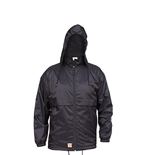 Chaleco impermeable Technosafe ropa de trabajo transpirable lluvia viento negro