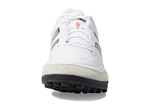 New Balance Men's 442 V2 Team TF Soccer Shoe, White/Black, 10 Medium US