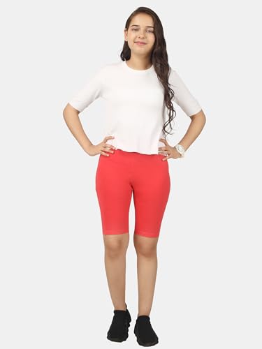 Image of KYDA Kids Girls's Stretchable Anti Bacterial Cycling Shorts, Yoga & Workout Gym Shorts