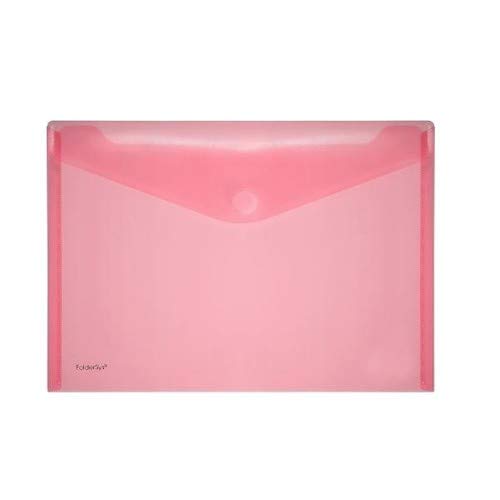 Foldersys Carpeta de documentos A4 transversal PP Velcro transparente colores surtidos VE=10 uds.