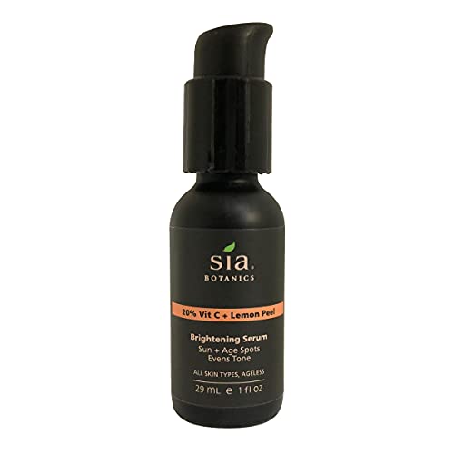 Vitamin C Face Serum with Lemon Peel Bio Ferment Restorative Anti-Aging Serum with 20% Vitamin C MSM Hyaluronic Acid Organic Aloe Vera and Jojoba – 1 Ounce