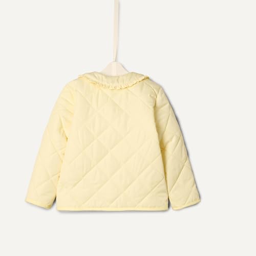 Image of Amazon Essentials x Sofia Grainge Toddler and Baby Girls' Midweight Quilted Field Jacket with Ruffle