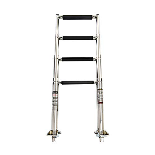 Escalera telescópica marina de 4 pasos miniatura 1