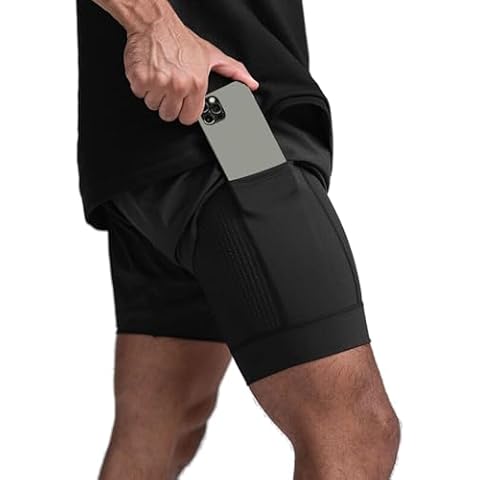 XDSP Short de Running Homme 2 en 1 Cover