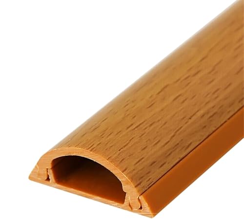 Cord Covers for Wires on Wall Floor, PVC Wood Grain