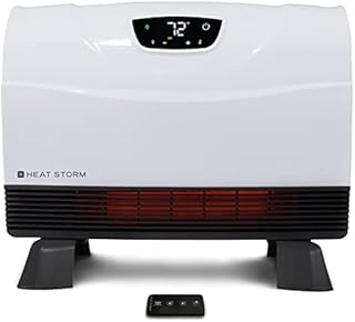 Heat Storm Phoenix Floor to Wall Infrared Space Heater with Attachable Feet, Remote