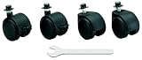 Quik Lok - Set Di Ruote ZM99 Per Supporti Tastiera; Ruote Robuste E Scorrevoli; Bloccaggio Sicuro; Montaggio Semplice; Ideale Per Spostare Supporti Con Facilità - 2